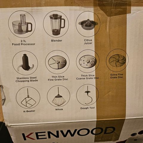 Kenwood blender, food processor og bowl