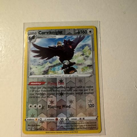 Corviknight [Reverse Holo] #156 Pokemon Darkness Ablaze