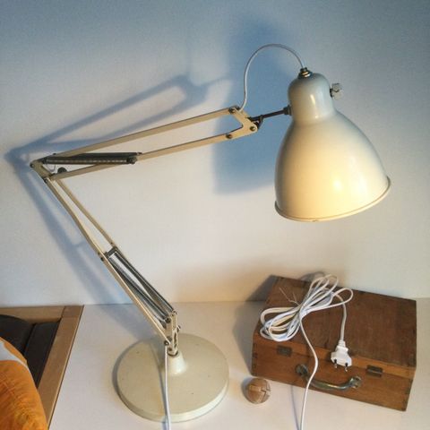 Vintage Luxo 1001, 50-talls bordlampe med fot