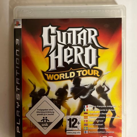 ps3 spill GUITAR HERO WORLD TOUR ACTIVISION