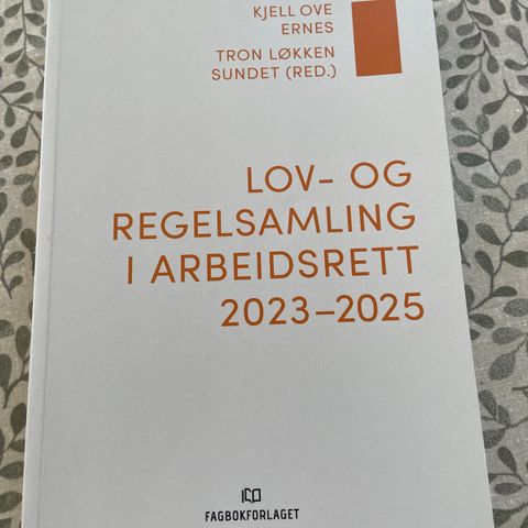 Selger Lov- og regelsamling i arbeidsrett 2023-2025