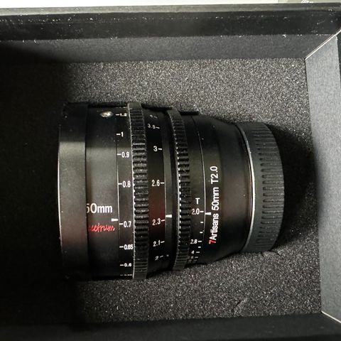 7Artisans Spectrum Cine Lens Full Frame 50mm T2.0 Canon RF