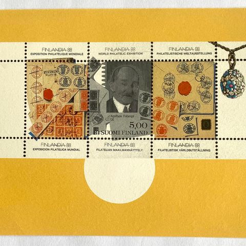 Finland 1988 Postkort fra "Finlandia 88" World Philatelic Exhibition