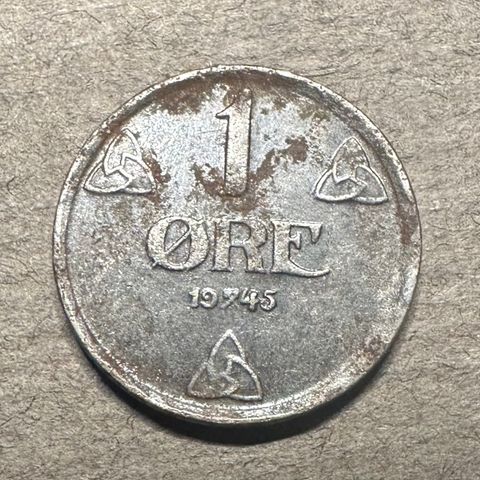 1 øre 1945 jern (3044 AN)