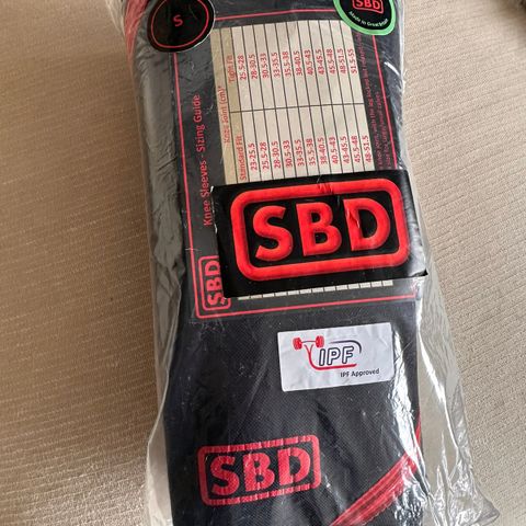 Helt nye SBD knee sleeves 7mm - S