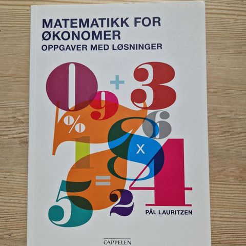 Matematikk for økonomer - Oppgaver med løsninger