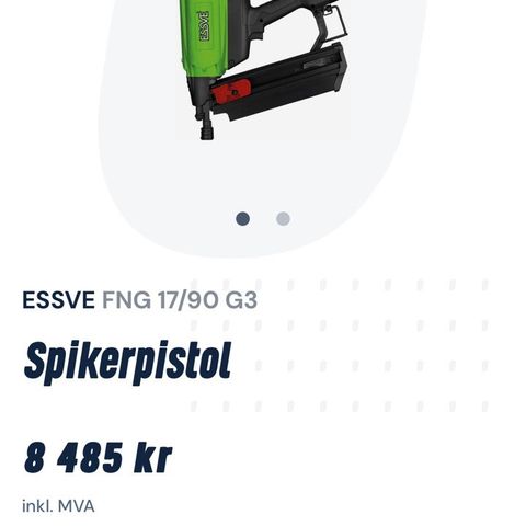 Essve spikerpistol batteri/gass