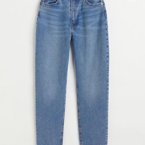 Mom high ankle jeans fra H&M i denimblå