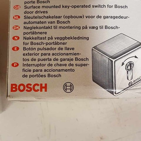 BOSCH Universell utvendig åpne lukke fjernkontroll låskasse 3 nøkler 2 modeller