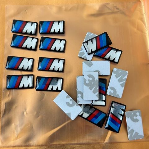 5 BMW M Power m sport klistremerker EMBLEM. Gratis frakt.