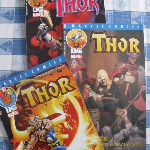 MARVEL SUPERHELTENE - THOR - 3 stk. Se bilder!