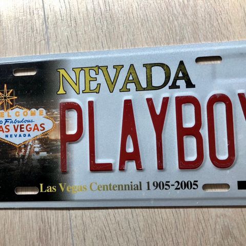 Bilskilt NEVADA PLAYBOY