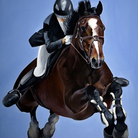 Equine serie , originalt akrylmaleri 60x80cm