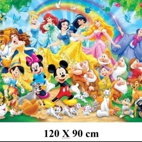 Glitrande Disney 🎉✨️ AB Diamond painting full square 120x90 cm