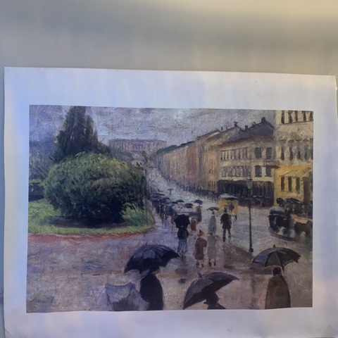 MALERI - en regnfull dag i Oslo