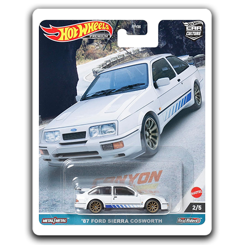 Hot Wheels PREMIUM '87 Ford Sierra Cosworth (2023 Canyon Warriors), HKC54