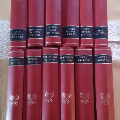 Flott bokserie fra Gyldendal, 12 bøker - 1958-59