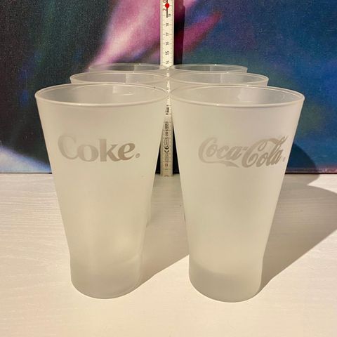 Pakke: Nye COCA COLA / Coke glass (6 stk.)