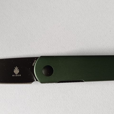 Kizer feist grønn alu, cpm-4v kniv / foldekniv