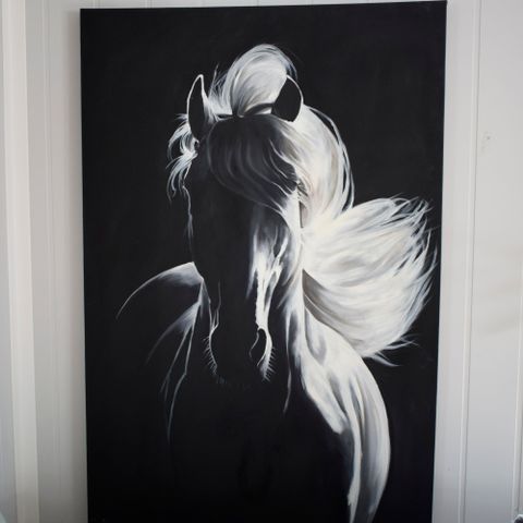 Equine serie , originalt oljemaleri 120x80cm fri frakt