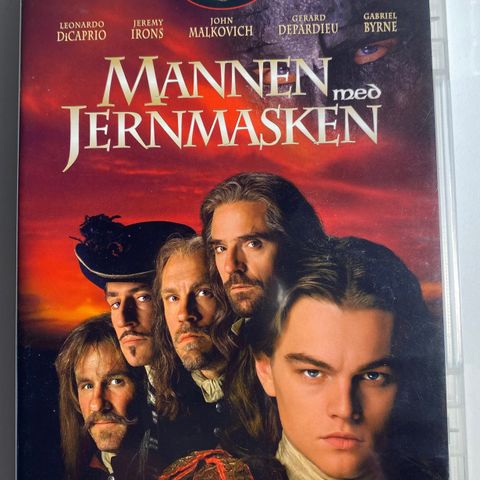 The Man In The Iron Mask (DVD - 1998 - Randall Wallace) Norsk tekst.