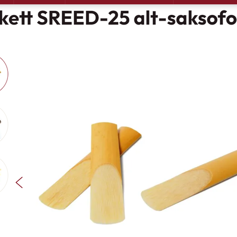 Beckett SREED-2,5 Alt Saxofon fliser