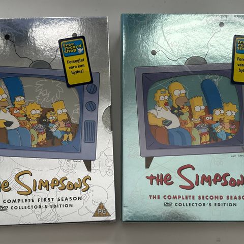 The Simpsons- uåpnede bokser sesong 1 og 2