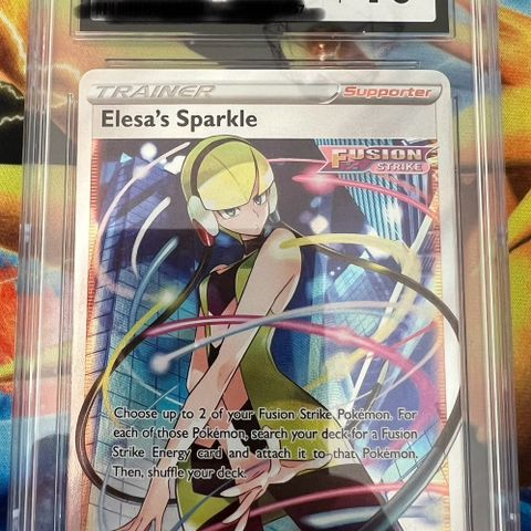 Pokemon Elesa’s Sparkle 260/264 Fusion Strike CGC 10