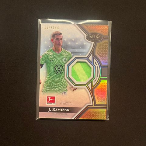 Jakub Kaminski patch topps tier one