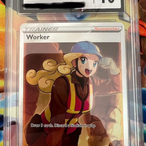 Pokemon Worker 195/195 Silver Tempes CGC 10
