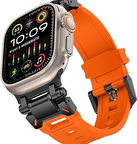 Apple Watch Ultra2 49mm  Orange/black Adapters