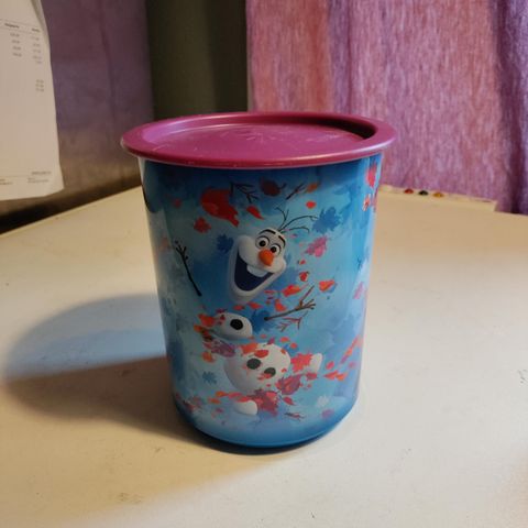 Tupperware boks frozen motiv