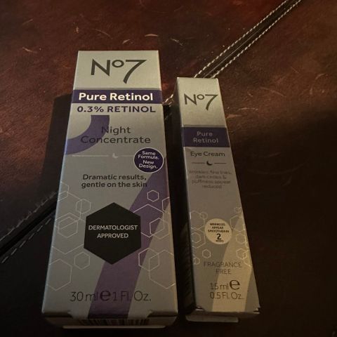 No7 Pure Retinol Natt- og øyekrem