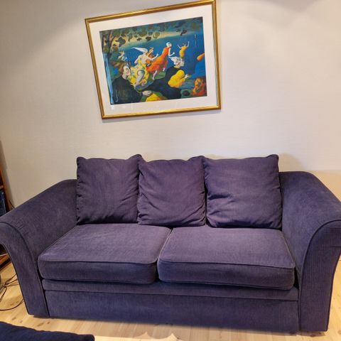 Blå Sofa