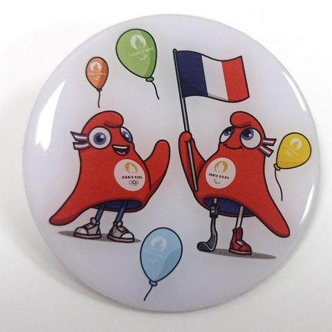 Paris 2024 olympic mascot pins selges