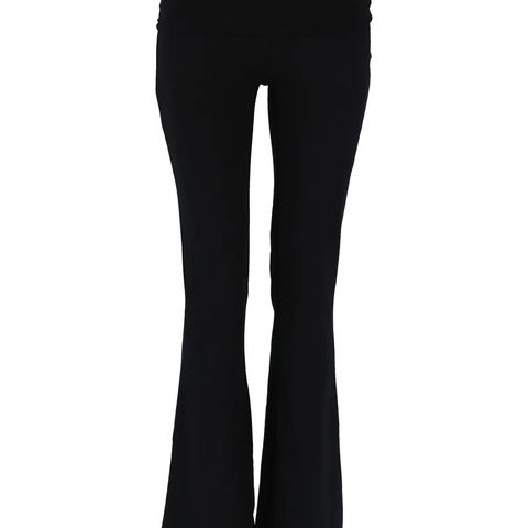 Soft touch folded flare trousers