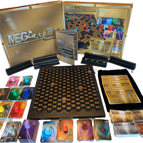 MEGAcquire GOLD Kickstarter - Classic Acquire board Game but MAGE