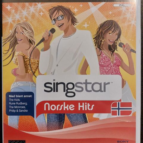 "SINGSTAR - Norske hits" til Playstation 2