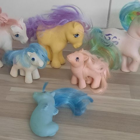 Retro My little ponny 3 store 2 små 1 havhest selges samlet eller enkeltvis