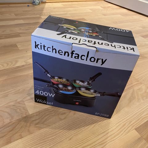 Wok set fra Kitchenfactory - ubrukt