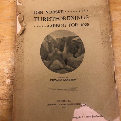 DNT årbok 1905.  Den Norske Turistforening.