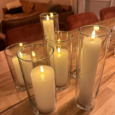 UTLEIE av IKEA Cylinder vaser og LED kubbelys