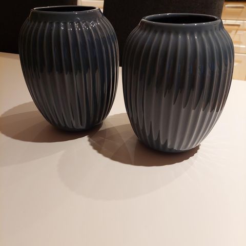 Kähler vaser 20cm antrasittgrå