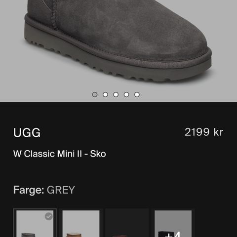 Grå uggs classic