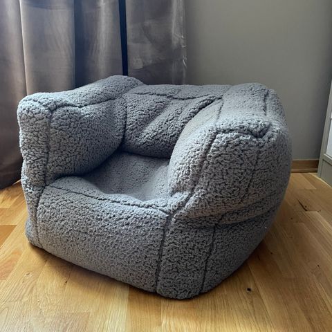 Jollein sofa/ beanbag Teddy cream grey selges