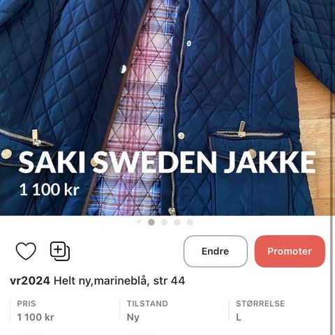 Saki Sweden jakke