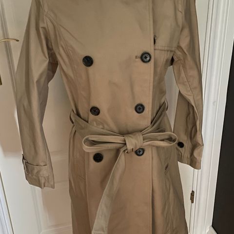 Jean Paul trenchcoat i beige, str XS, ubrukt