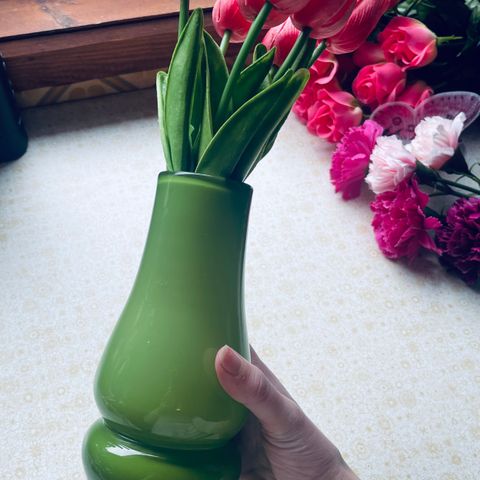 Vintage blomster vase