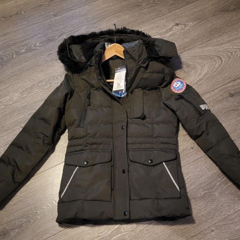 Ubrukt Glo story parka i str. S