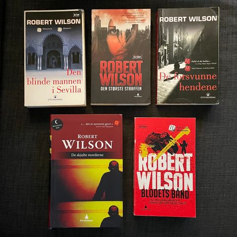 5 krimbøker av Robert Wilson